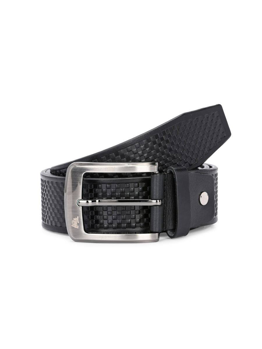LP_652-Black Leather Belt For Men's – Hitz Shoes Online