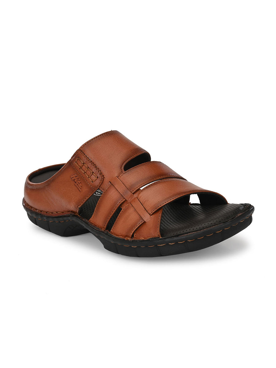 Hotter mens leather discount slippers