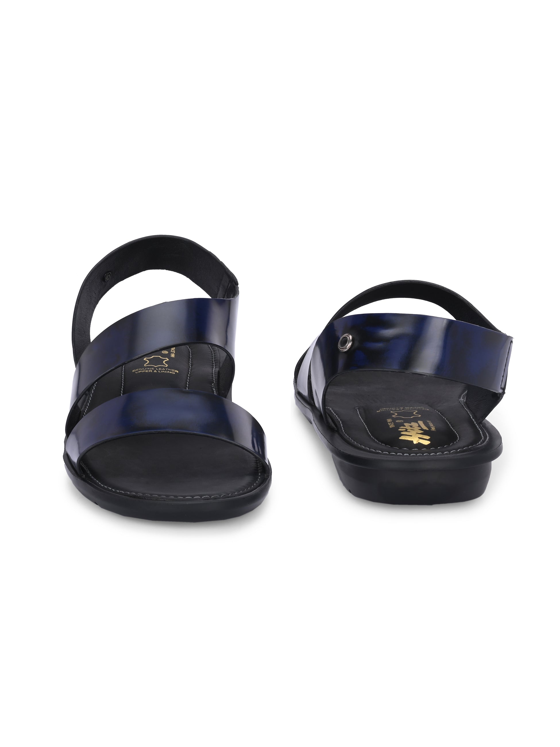 Hitz Blue Ras Hitz Men's Blue Leather Casual Daily Wear Slipper – Hitz Shoes Online