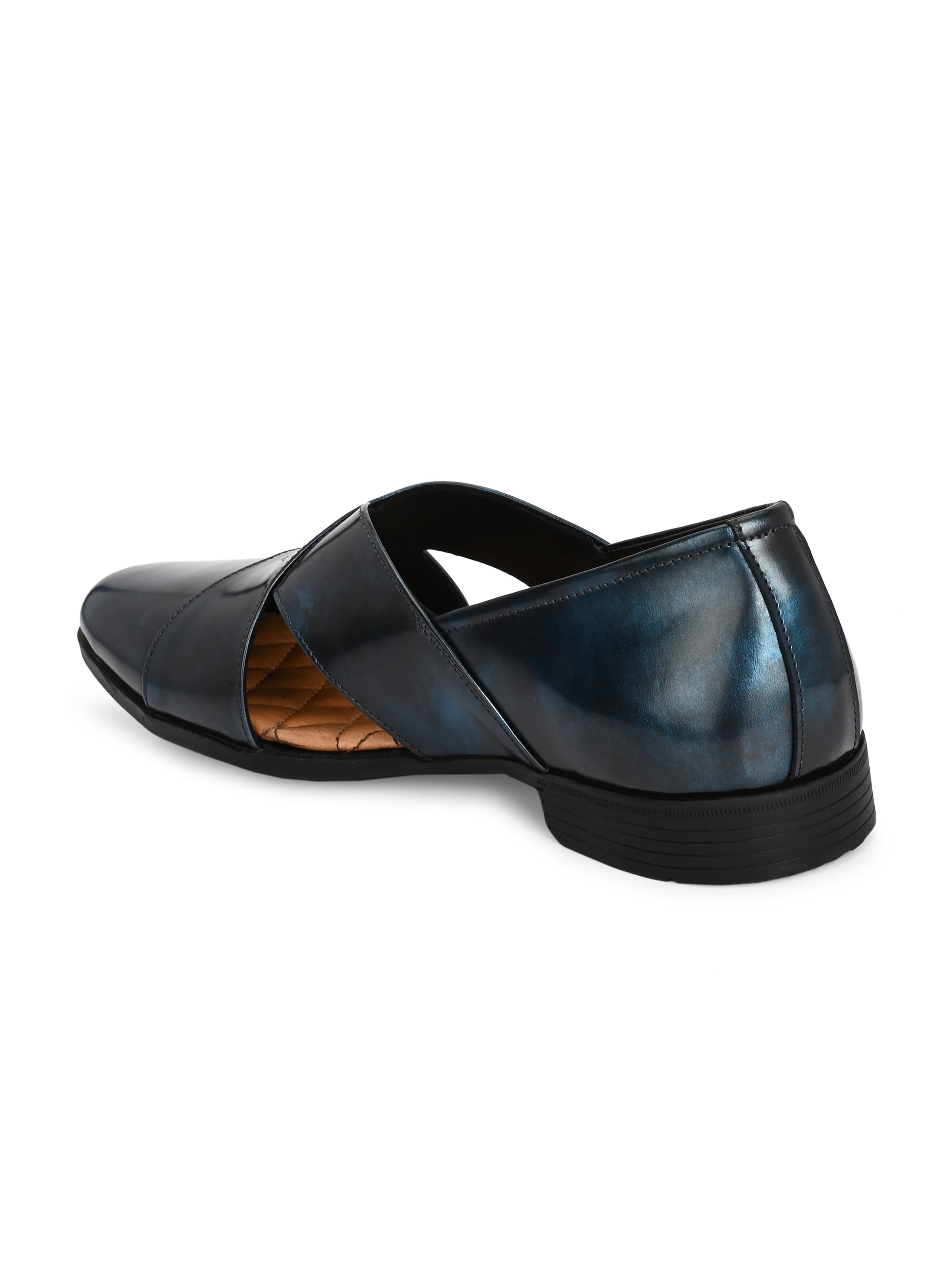 Hitz Blue Ras Hitz Men's Blue Patent Leather Ethnic Shoes – Hitz Shoes Online