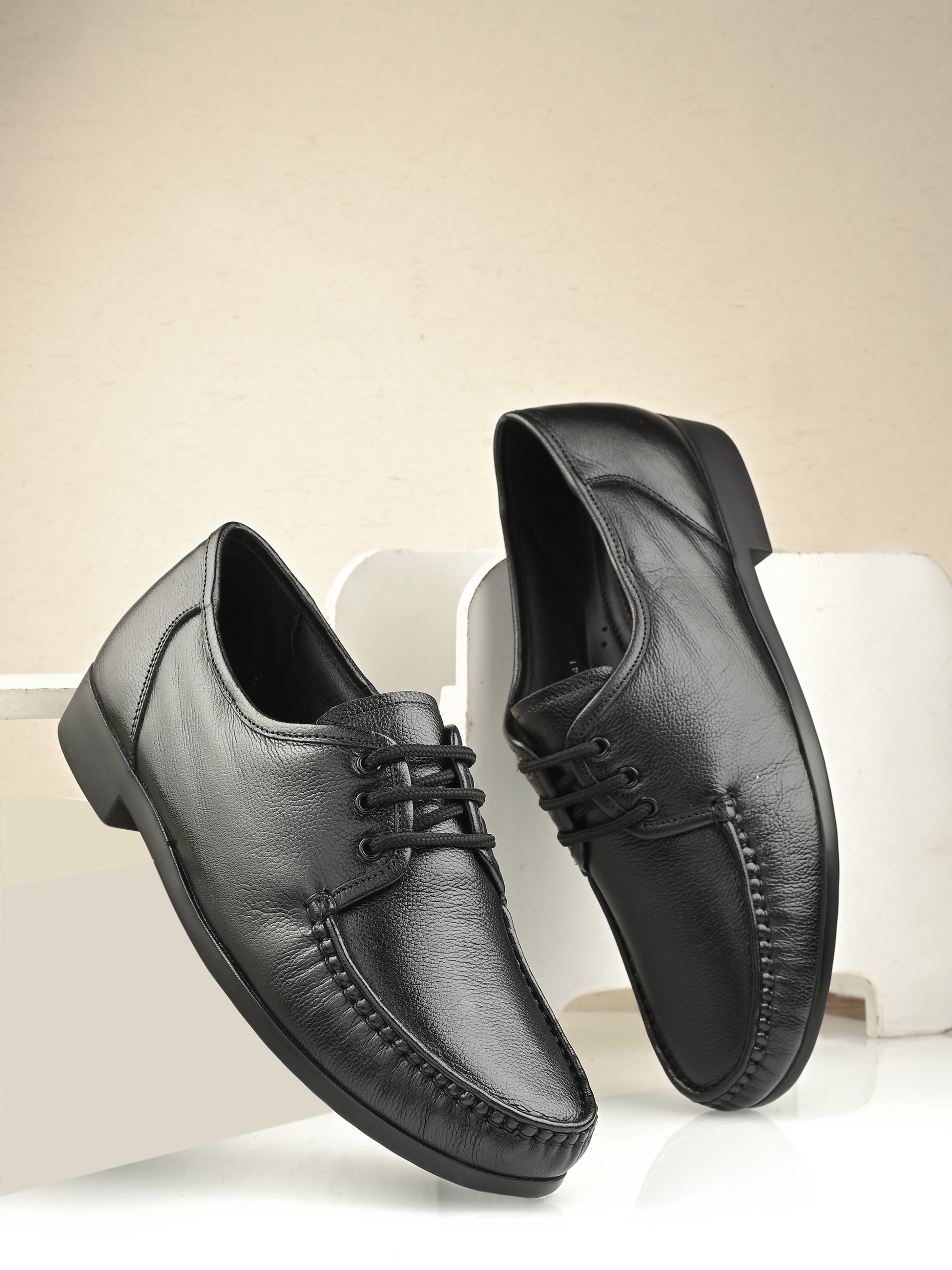 Hitz Men's Black Leather Formal Lace Up Shoes – Hitz Shoes Online