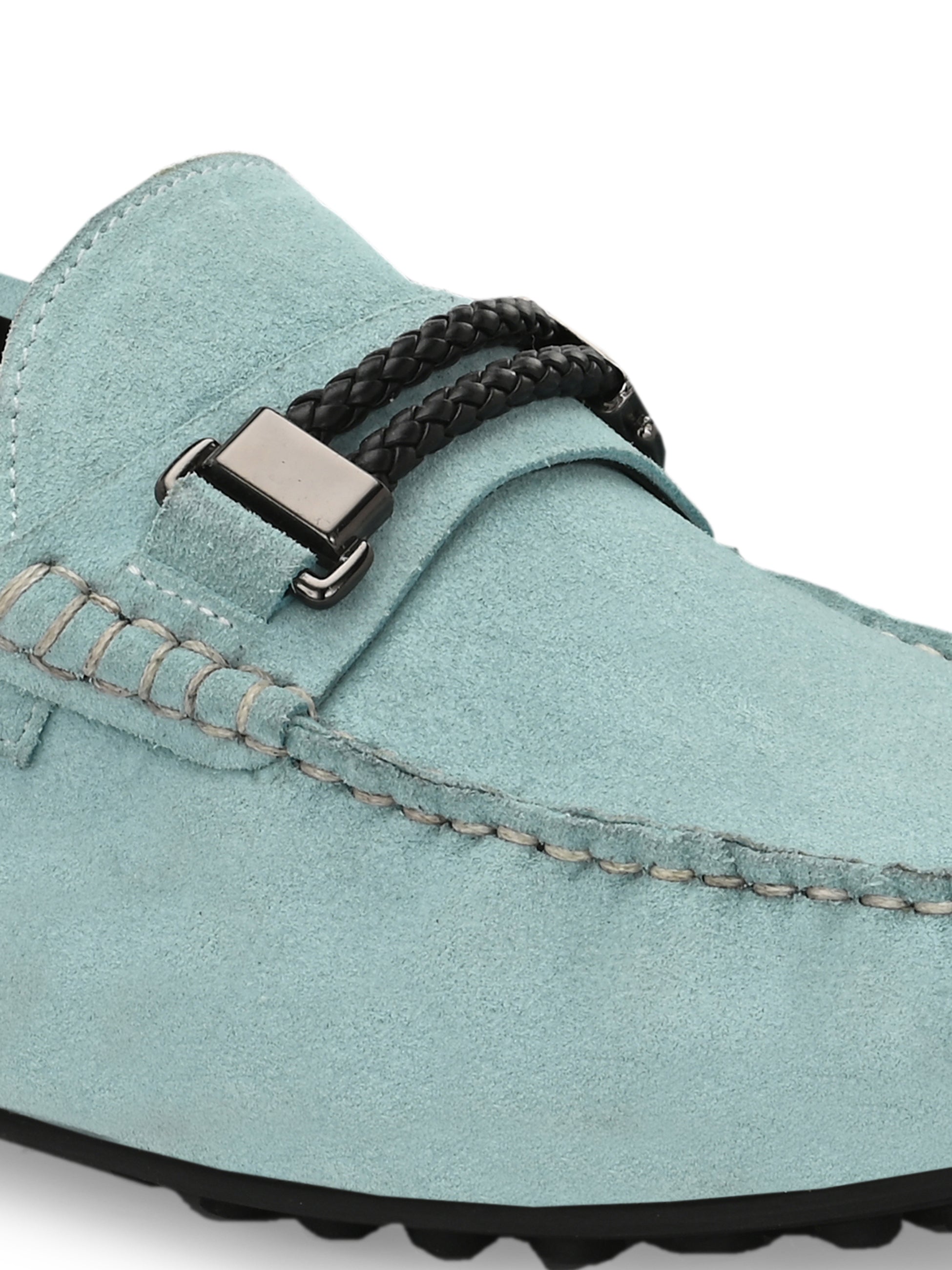 Hitz Blue Ras Hitz Men's Blue Leather Casual Loafers – Hitz Shoes Online