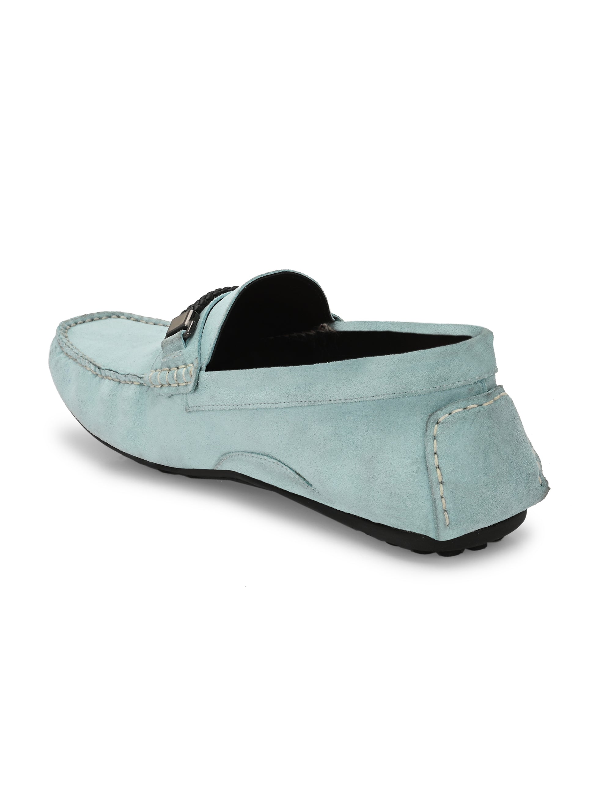 Hitz Blue Ras Hitz Men's Blue Leather Casual Loafers – Hitz Shoes Online