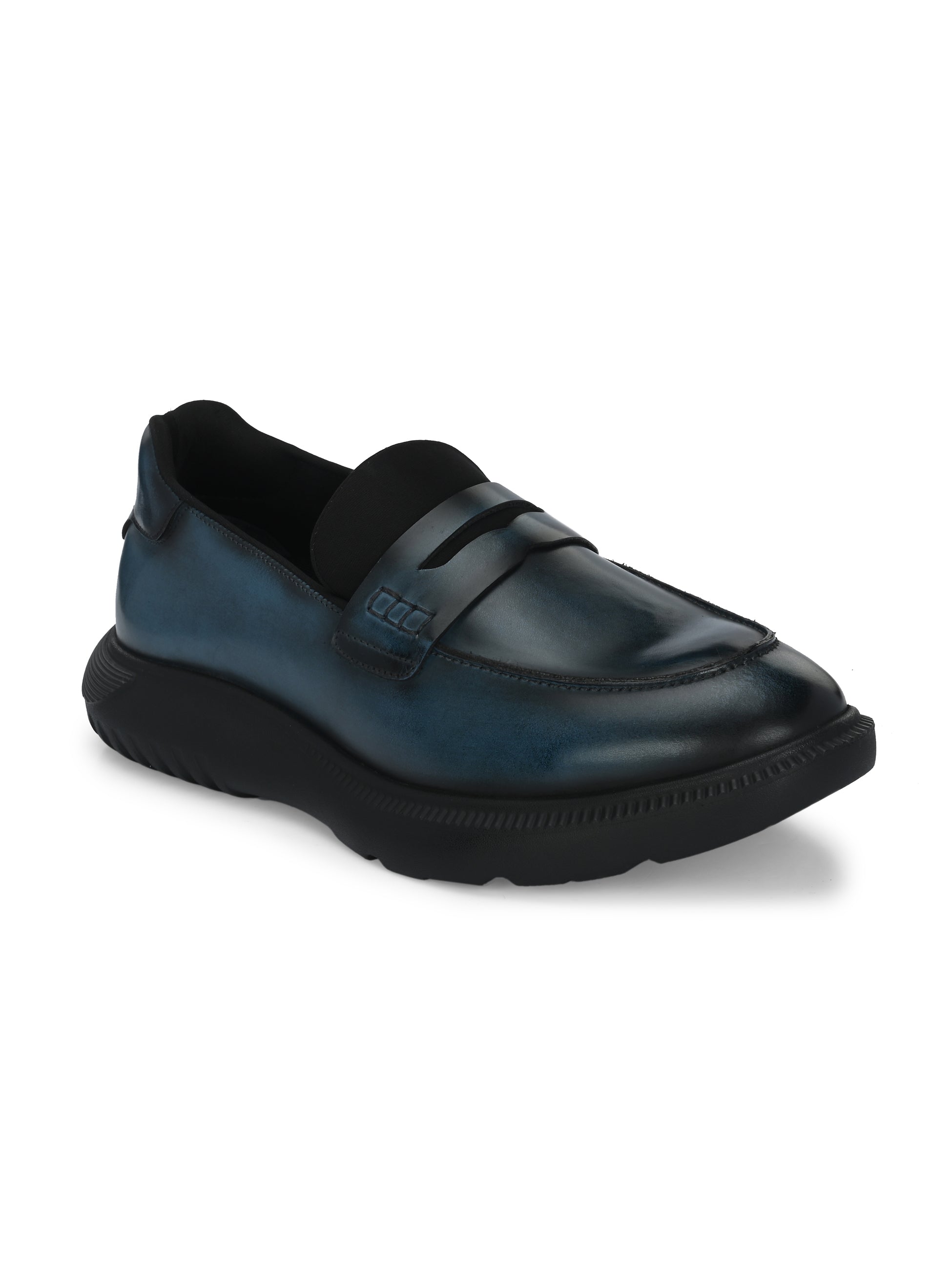 Hitz Blue Ras Hitz Men's Blue Leather Semi Formal Shoes – Hitz Shoes Online