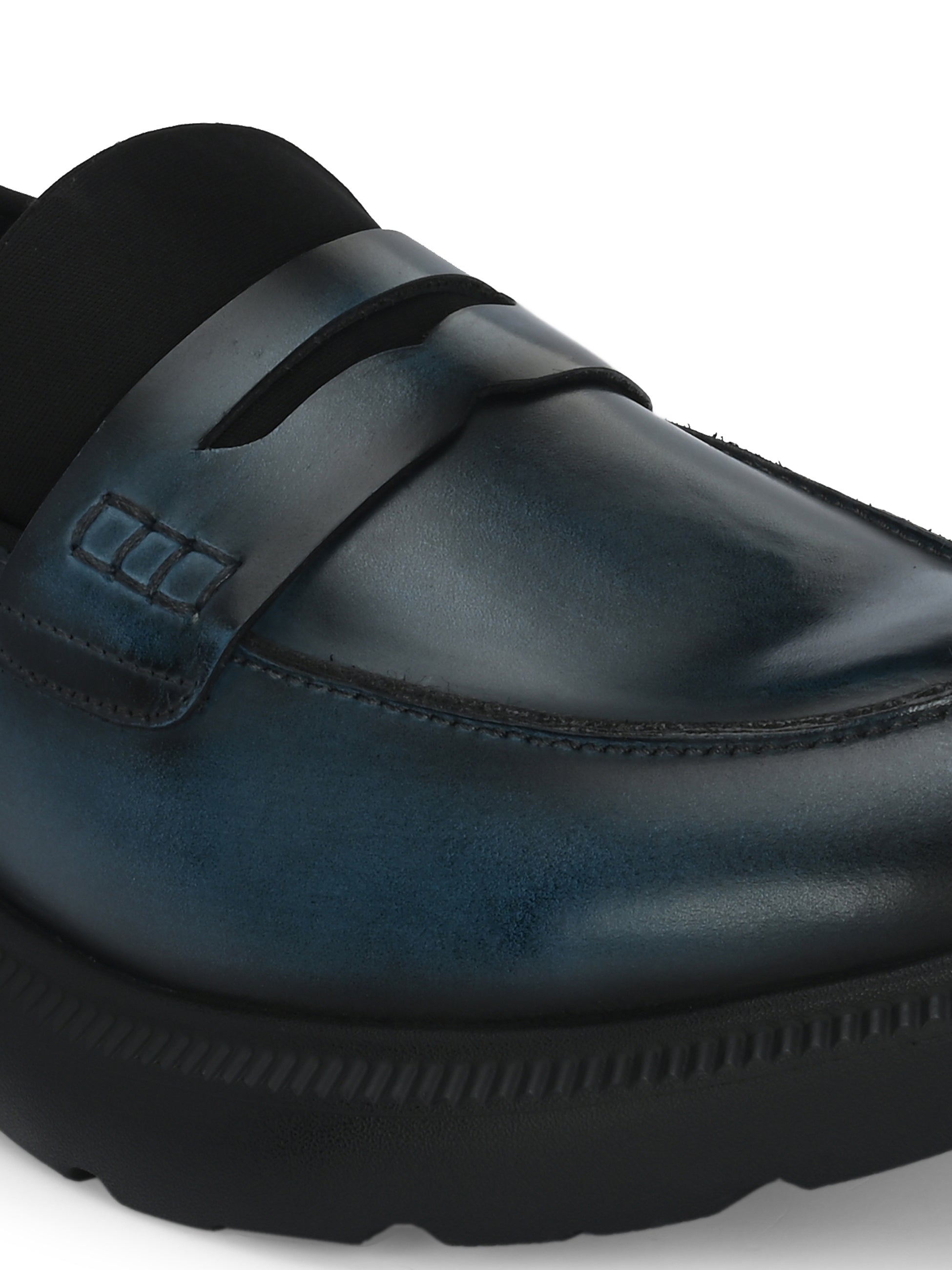 Hitz Blue Ras Hitz Men's Blue Leather Semi Formal Shoes – Hitz Shoes Online