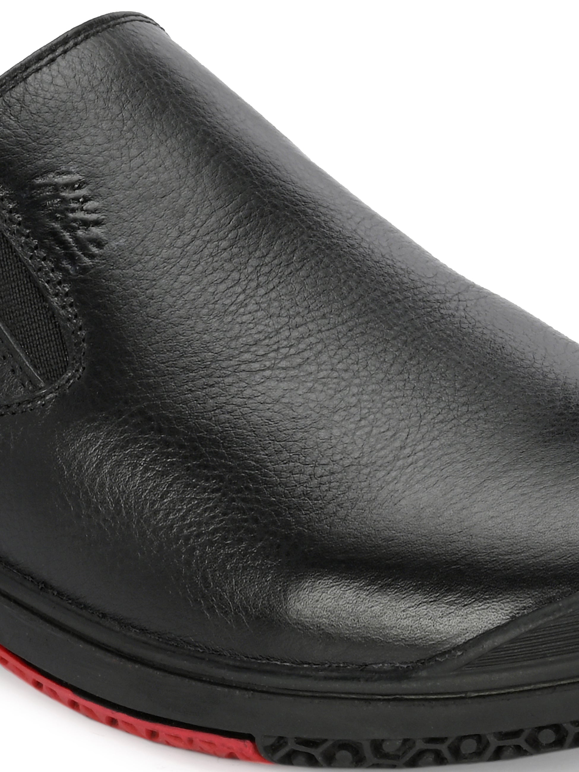 Hitz Men's Black Leather Slip-On Formal Shoes – Hitz Shoes Online