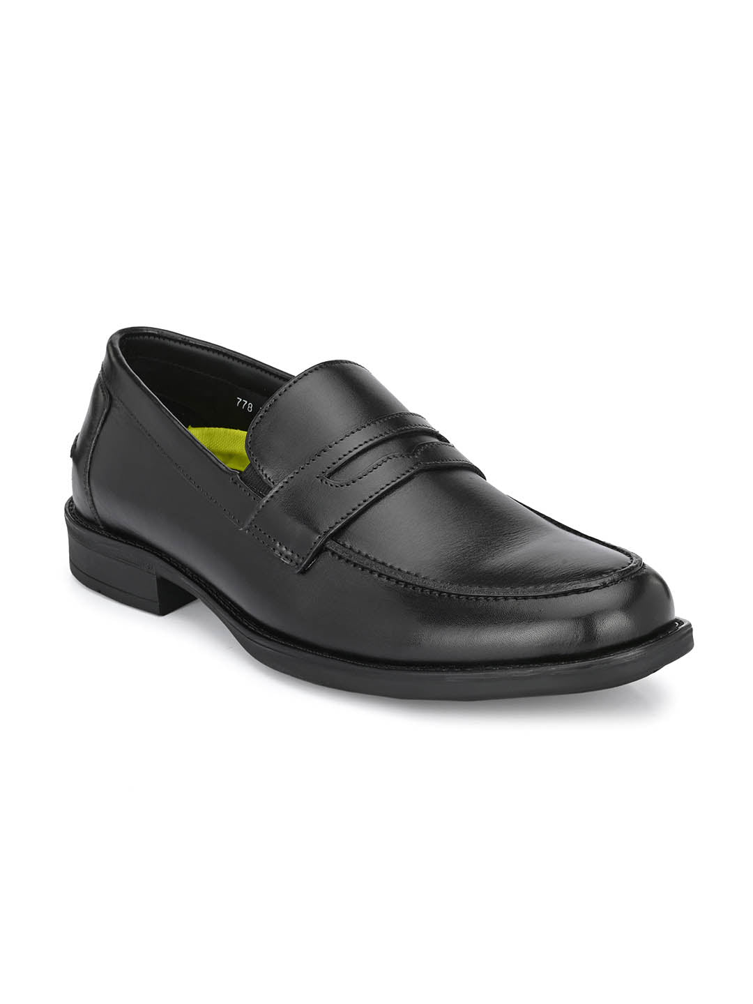 Hitz Shoes Shoes Black Loafers Hitz Men's Black Leather Slip On