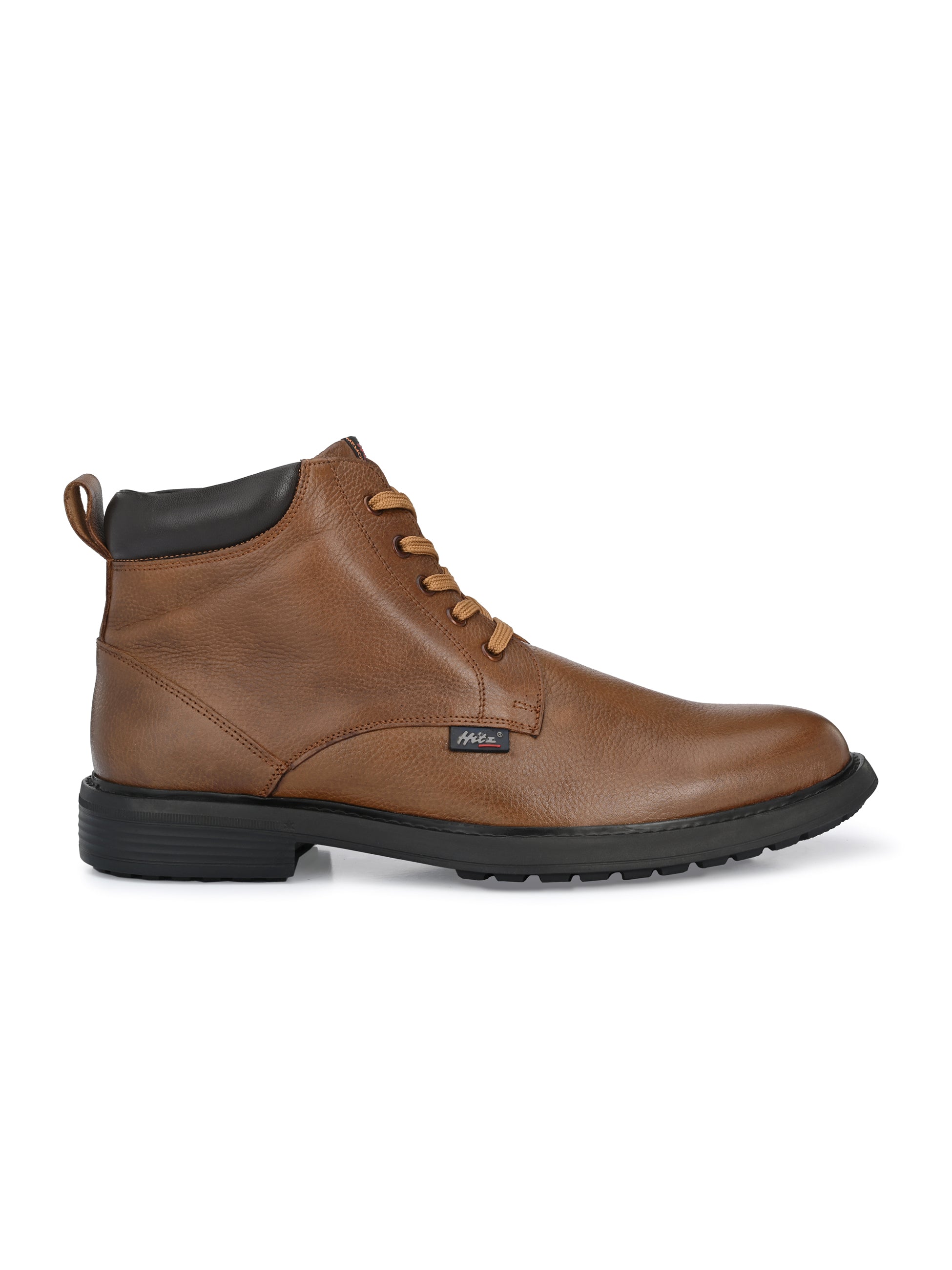 Hitz Men's Tan Leather Derby Boots – Hitz Shoes Online