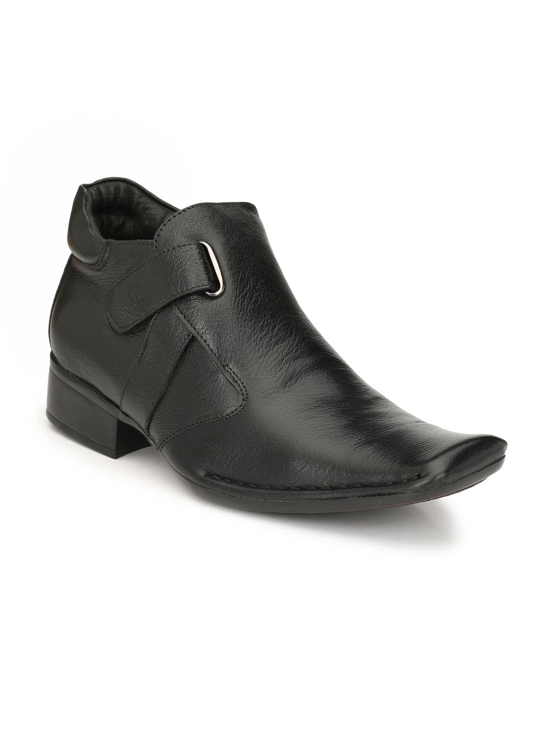 Hitz Men's Black Leather Ankle Boot with Zip Closure – Hitz Shoes