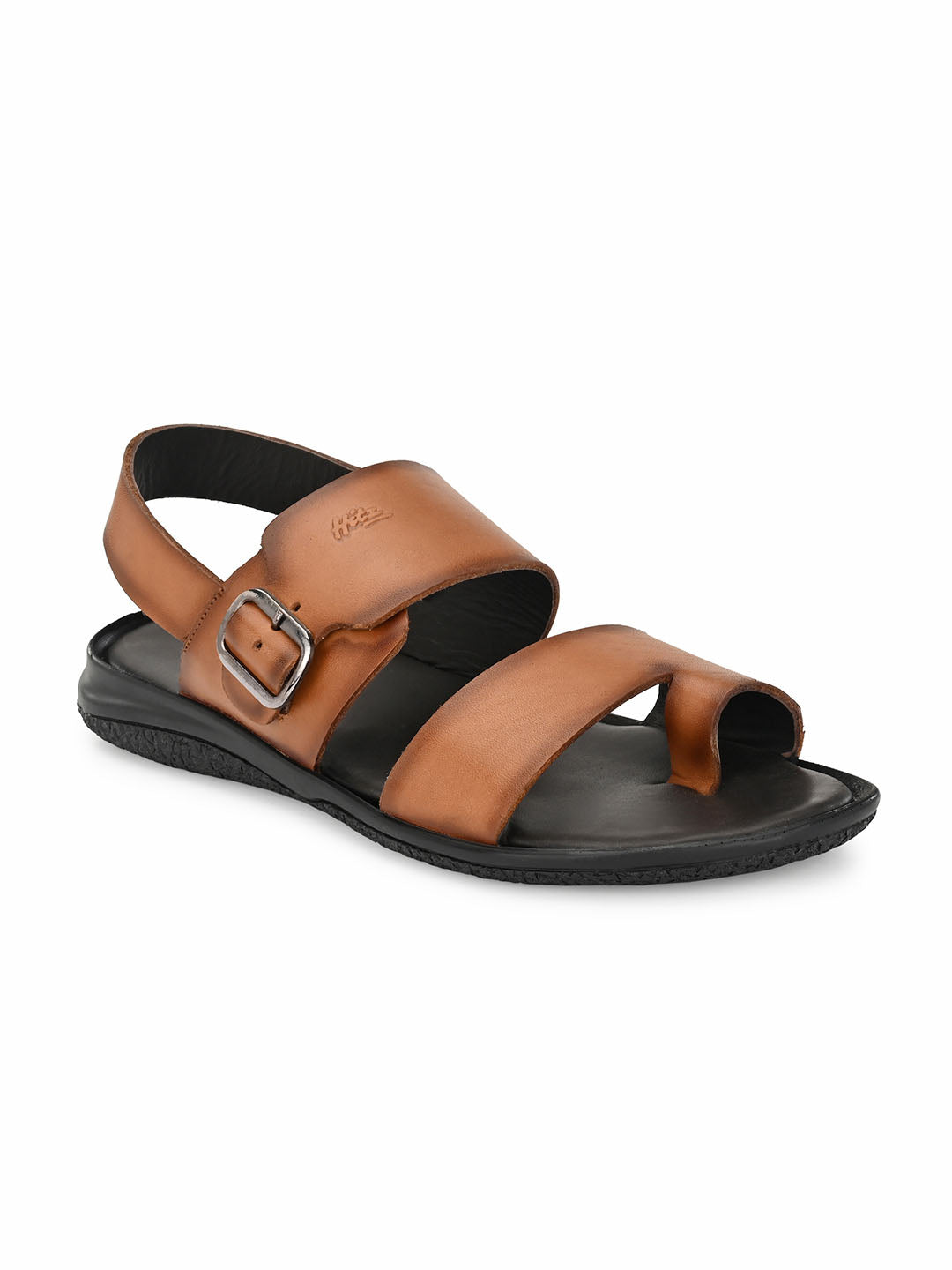 Men Real Leather Sandals Shoes Toe Ring Buckle Summer Beach Flat Slipper  Comfort | eBay