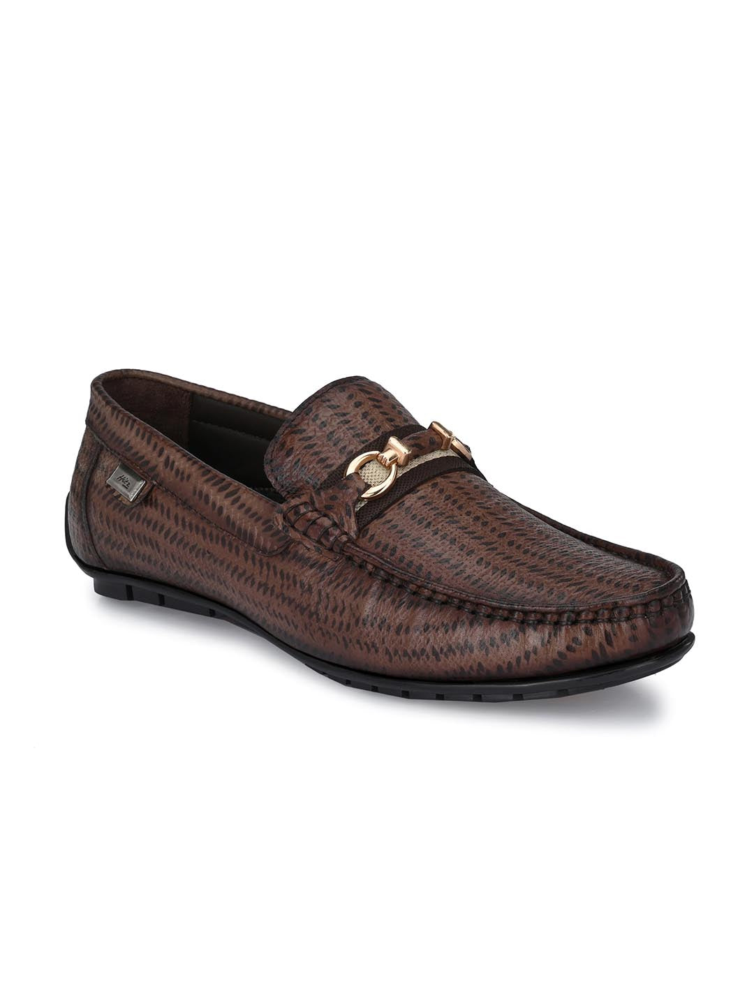 Hitz Men's Brown Leather Slip-On Casual Loafer Shoes – Hitz Shoes