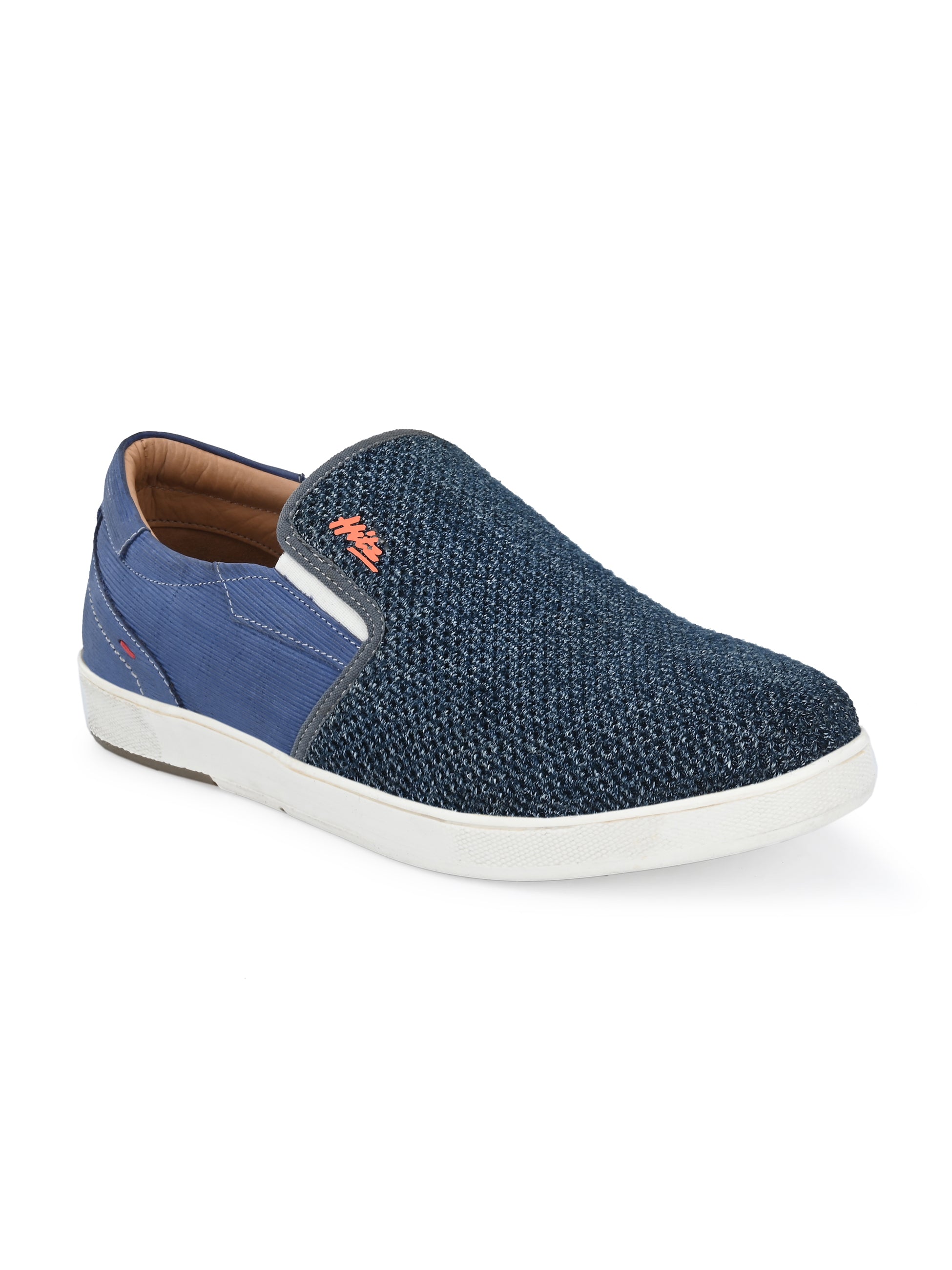 Hitz Men's Blue Slip-on Casual Sneaker shoes